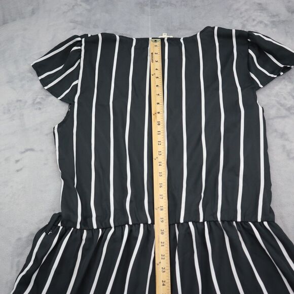 Clothing Obsessed Company Romper Womens 3XL Black Short Cap Sleeve V Neck Outfit - Picture 4 of 16